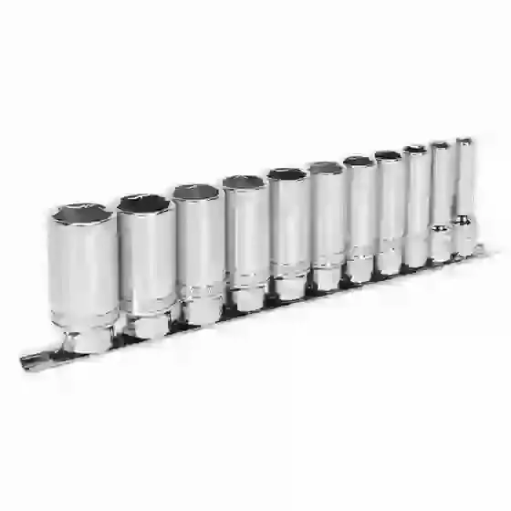 Sealey11pc 3/8"Sq Drive Deep Lock-On™ Socket Set - Imperial